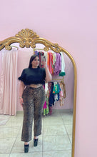 "Raven" Cheetah Print Denim Jeans