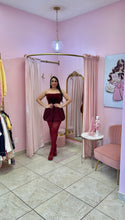 "Osira" Velvet Strapless Bubble Hem Mini Dress
