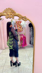 "Venus" Mesh Midi Dress