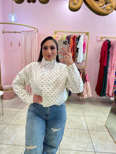 "Sienna" Polka Dot Cream Jacket
