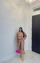 "Palina" Satin Wide Leg Cropped Pants