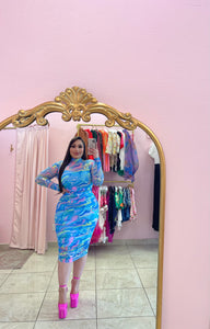 "Ashanti" Mesh Midi Dress