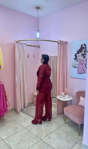 "Glenda" Organza Sheer Co-ord Pant Set