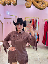 "Ella" Suede Fringe Short