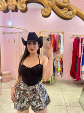 "Shania" Suede Corset Crop Top