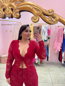 "Olivia" Lace Co-ord Pant Set