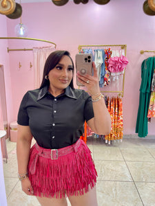 "Dallas" Fringe Skort