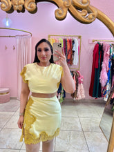 “Clarins” Satin Lace Edge Mini Skirt