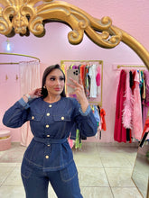 "Bybel" Denim Blazer Co-ord Pant Set