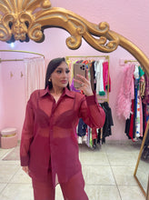 "Glenda" Organza Sheer Co-ord Pant Set