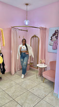 "Libby" Ripped Barrel Jeans