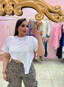 "Viri" Asymmetrical Crop Top