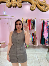 "Vilda" Herringbone Tank Mini Dress