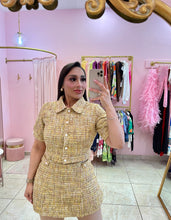 "Cher" Pearl Tweed Skort Co-ord Set