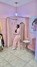 "Hannah" Boxy Crop Top Co-ord Contrast Pant Set