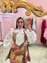 "Victorian" Wool Bow Tie Blouse