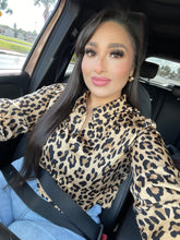 "Leo" Leopard Cropped Blouse