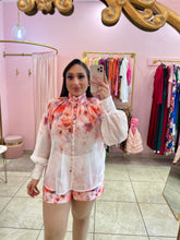 "Marlene" Floral Chiffon Blouse