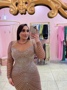 "Dazzling" Mesh Maxi Dress