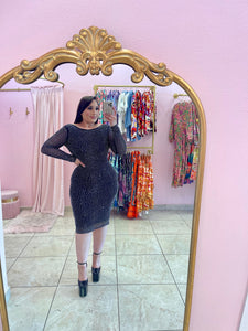 "Garavani" Mesh Midi Dress