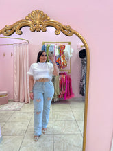 "Angelic" Feather Crop Top