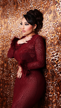 "Miss Leopard" Velvet Mesh Maxi Gown