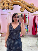 "Irati" Satin Polka Dot Lace Cami Co-ord Skirt Set