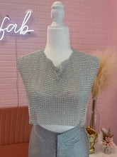 "Glitzy" Rhinestone Crop Top