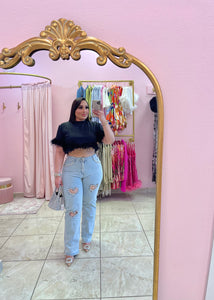 "Lovey" Rhinestone Jeans