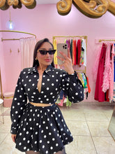 "Whimsy" Polka Dot Crop Top Co-ord Ballon Skirt Set