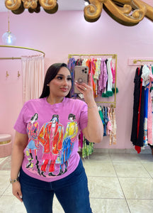 "Nikkis" Girl Print Tee