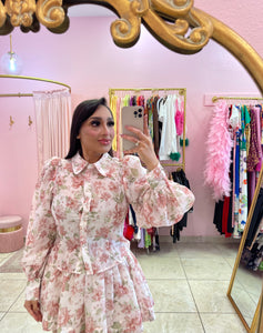 "Maddie" Floral Co-ord Mini Skirt Set