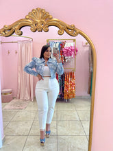 "Chanel" Lace Denim Jacket