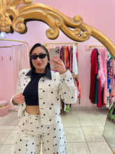 "Lottie" Polka Dot Barrel Denim Jeans