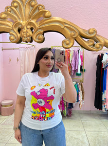 "Brunch Bear" Graphic Print Tee