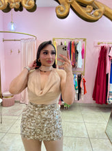 "Woods" Satin Halter Top