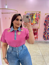 "Sweetheart" Embellished Polo