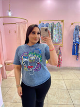 "A Muse" Denim Graphic Print Tee