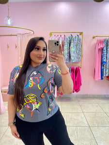 "Zenon" Girls Print Tee