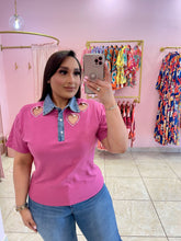 "Sweetheart" Embellished Polo