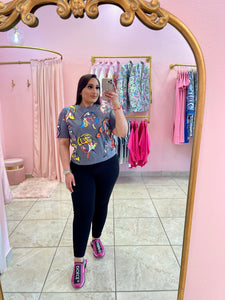 "Zenon" Girls Print Tee