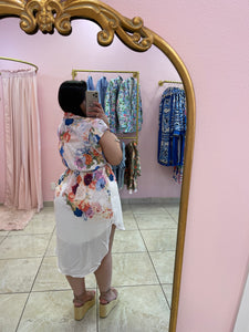 "Rocio" Floral High Low Dress