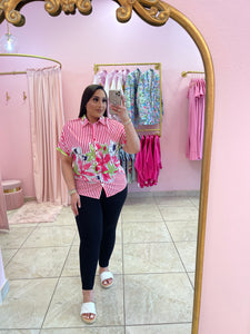 "Torenz" Graphic Print Blouse