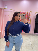 "Yankees" Crop Bomber Jacket