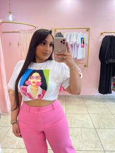 "Corazones" Girl Print T-shirt